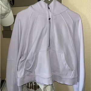 Oversized half zip scuba